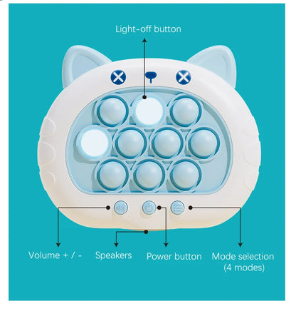 Quick Push Game Machine Silicone Press Toy Boys and Girls Children's Party Toy Electronic Sound Toy Fingertip Ground Mouse Toy