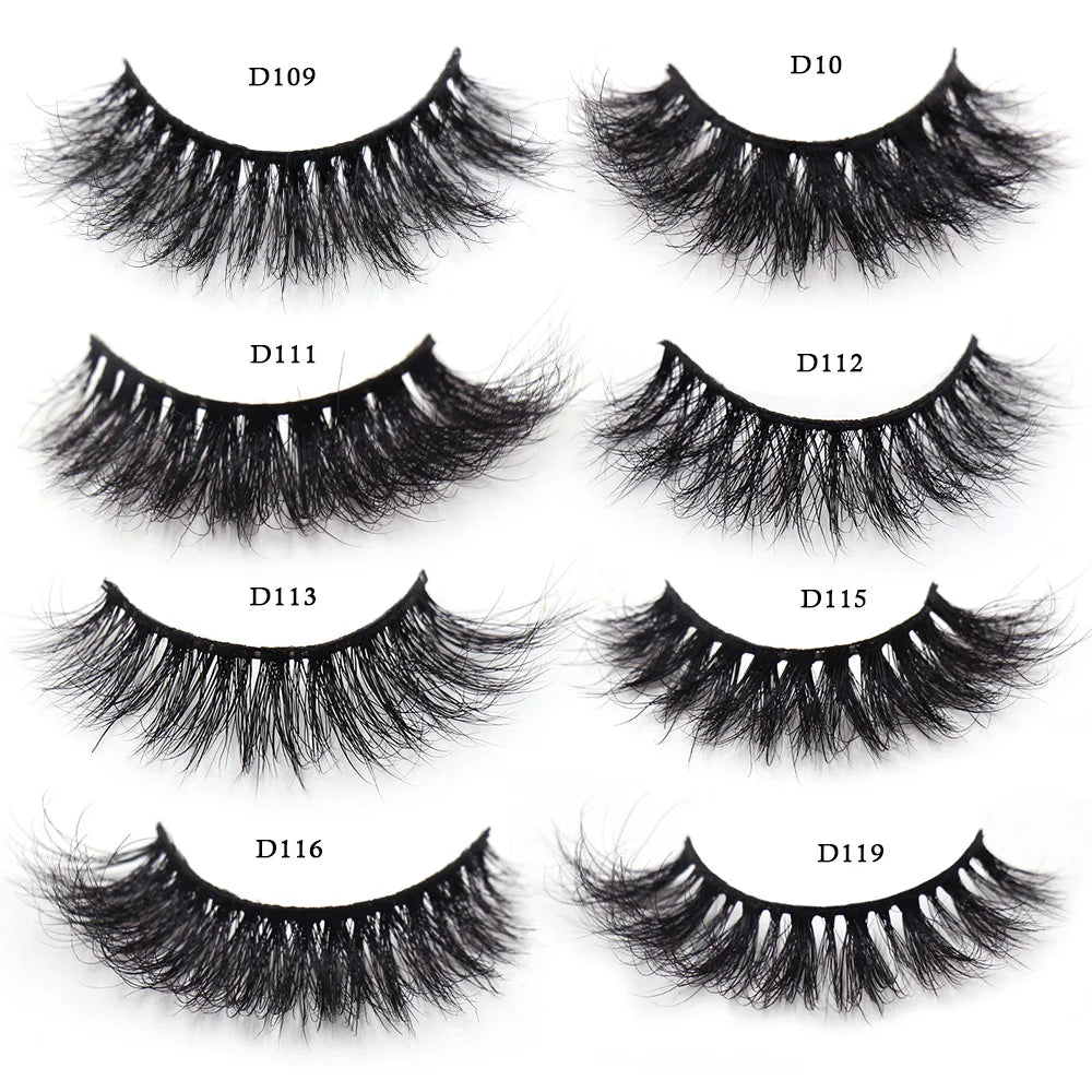 LEHUAMAO Eyelashes 3D Mink Lashes Criss-cross Strands Cruelty Free High Volume Mink Lashes Soft Dramatic Eye lashes Makeup D101