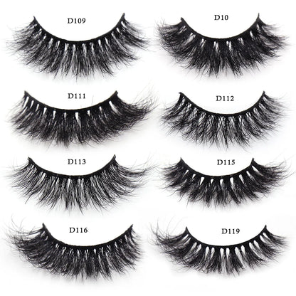 LEHUAMAO Eyelashes 3D Mink Lashes Criss-cross Strands Cruelty Free High Volume Mink Lashes Soft Dramatic Eye lashes Makeup D101