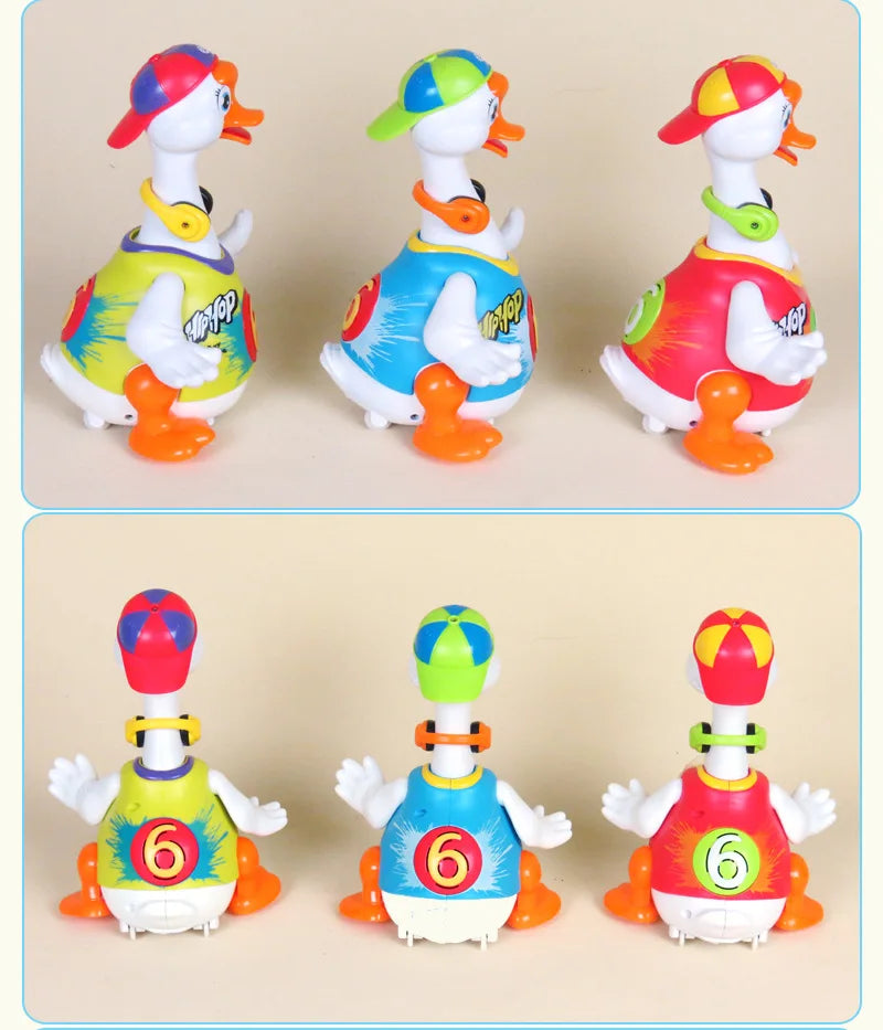 Robot Duck toy Interactive Dancing Duck Electronic Singing Cute Pet Toys Walk With LED For Children Birthday Gifts