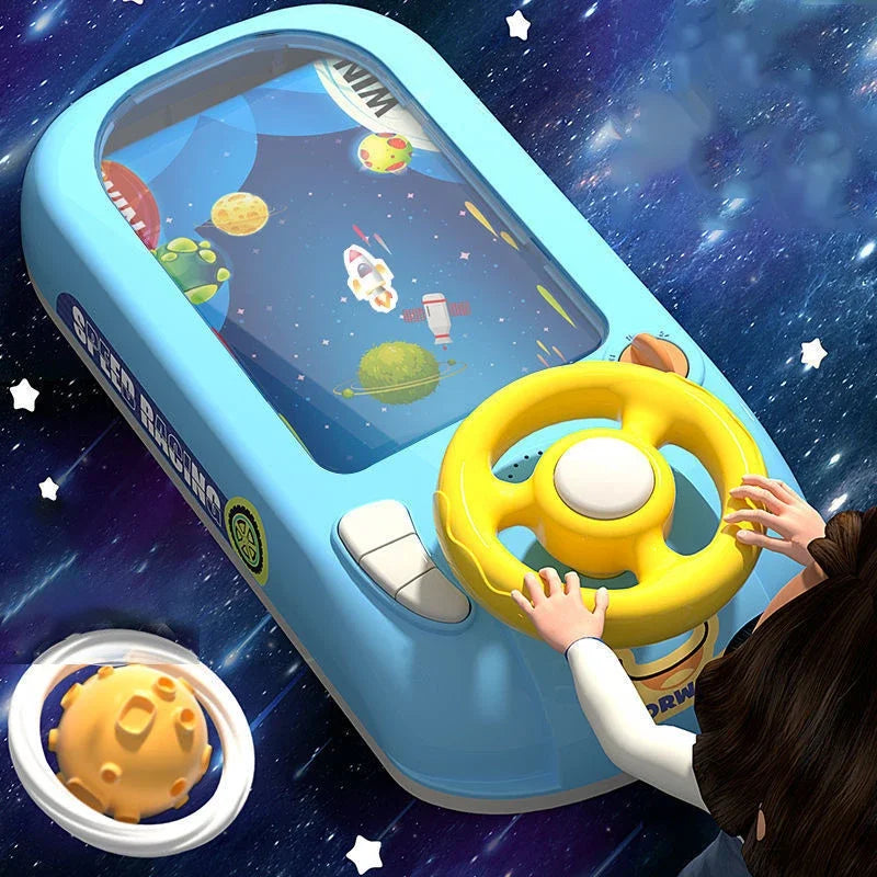 Racing Spaceship Adventure Simulation Steering Wheel Driving Car Games Educational the Race Car Toys Children Christmas Gifts