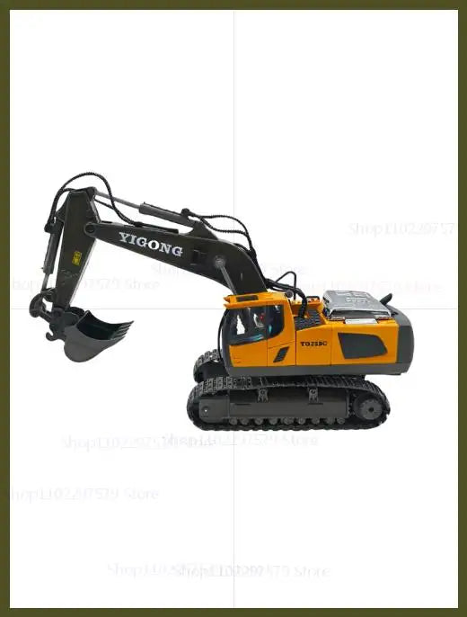 New Kids Remote Control Excavator Truck 4x4 Alloy Dump Loader Construction Vehicle Toy with Moving Parts Gift for Boys Girls