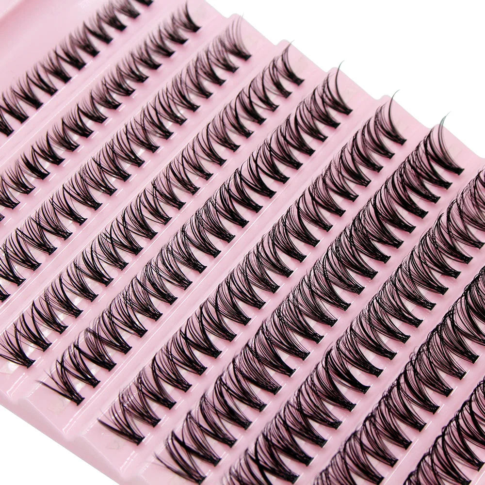 200pcs Super Bunch Natural Style 8-16mm Mix Eyelashes Cluster Russia Volume Eyelash Extension False Mink Lashes Makeup CIlios