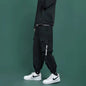 Streetwear Men's Jogger Cargo Pants Loose Fit Elastic Ankles for Autumn Korean Style Casual and Versatile Sports Pants S-3XL