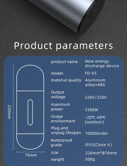 SUPER GENIE BYD MG4 Hyundai Electric AC Car Discharge V2L Socket For Outdoor Camping Convert EV To AC Outlet Charger