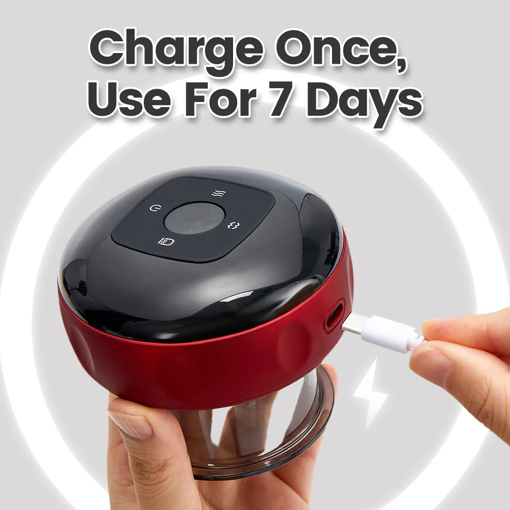 Rechargeable Electric Vacuum Cupping Set Wireless 6/12 Level Skin Scraping Massage Guasha Tool for Household Use