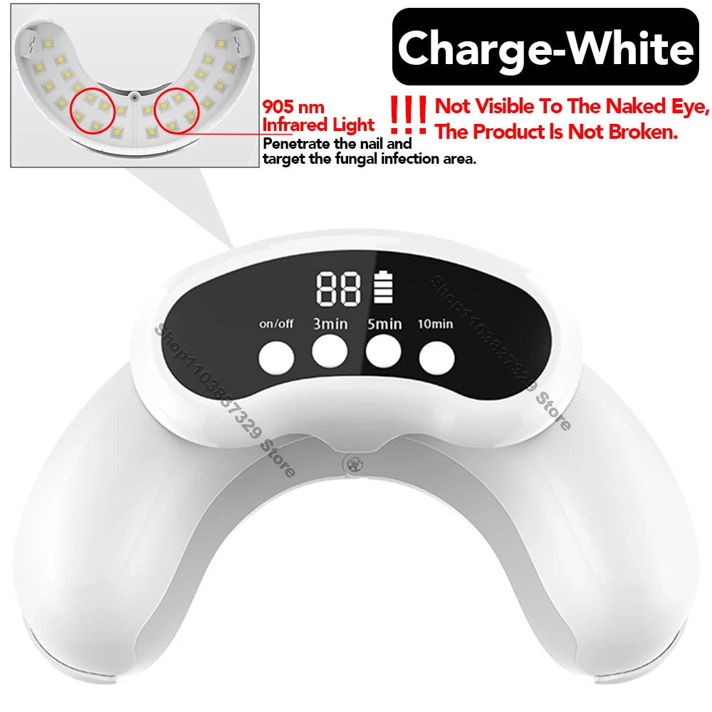 Nail Fungus Laser Device for Multiple Toenail 905nm470nm 7Minutes Painless Removes Ingrown Toenail Calcium Nail Fungus Treatment