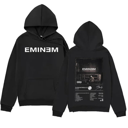 Eminem Merch Rap Music Hoodie Men Women Album Graphic Print Streetwear Unisex Warm Winter Sweatshirt ZYWY08