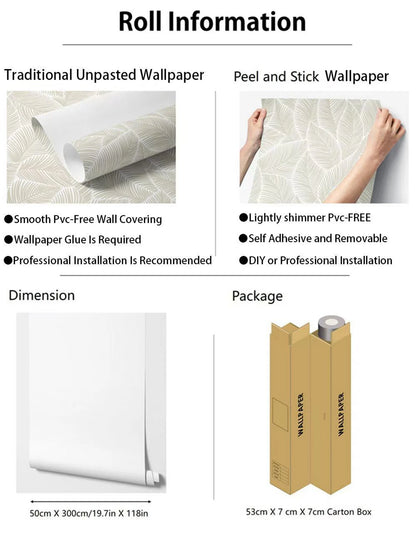 Retro Wavy Lines Regular Wallpaper in Blue, Brown and Beige, Bold Stripes Wall Cover, Funky Temporary Accent Traditional Paper