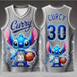 Summer New Girls Women's 3d Printed Stitch Boys Training Men's Sports Sleeveless Vest NO.30 Curry Basketball Tank Tops T-shirt