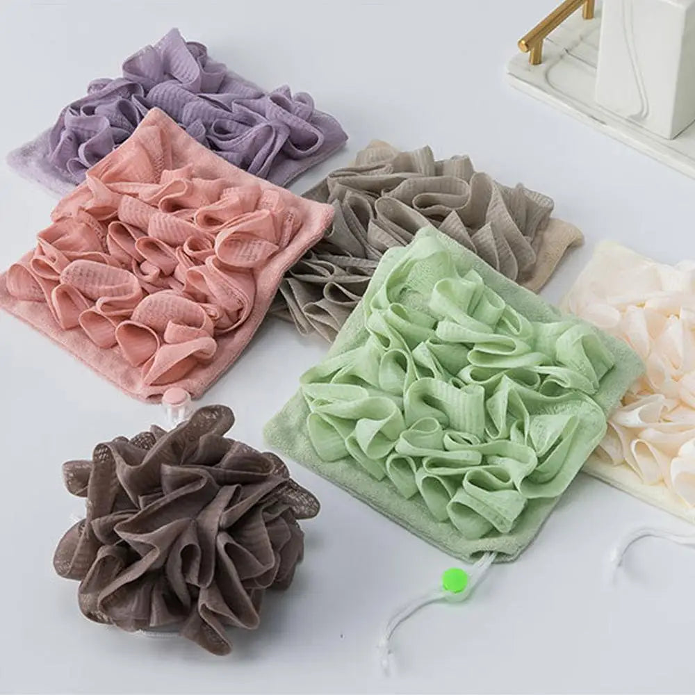 Two In One Bath Ball Body Sponge With Soap Pouch Soap Flower Ball Foam Rich Multifunctional Bathroom Accessories For Skin Care