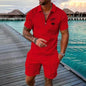 Men's Casual set, Hawaiian-style Fashionable shirt, Outdoor Beach vest, 2025 Summer Fashionable Casual Quality Set Essentials