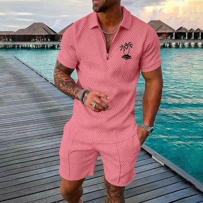 Men's Casual set, Hawaiian-style Fashionable shirt, Outdoor Beach vest, 2025 Summer Fashionable Casual Quality Set Essentials