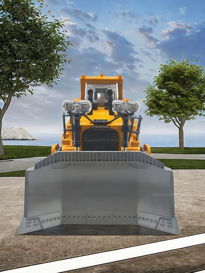 New Kids Remote Control Excavator Truck 4x4 Alloy Dump Loader Construction Vehicle Toy with Moving Parts Gift for Boys Girls