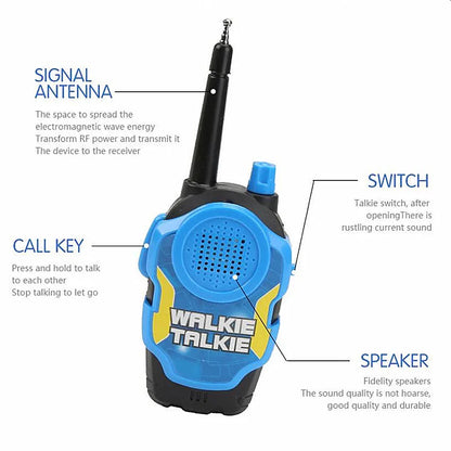 A Pair 50M Walkie Talkies Mini Portable Handheld Two-Way Radio Toy For Kids Children‘s Day Birthday Gifts Outdoor Interphone Toy