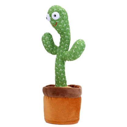 Dancing Cactus Toys Rechargeable Repeat Talking Plush Toy Singing Imitation Recording USB Baby Toy Early Education Funny Gifts