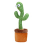 Dancing Cactus Toys Rechargeable Repeat Talking Plush Toy Singing Imitation Recording USB Baby Toy Early Education Funny Gifts