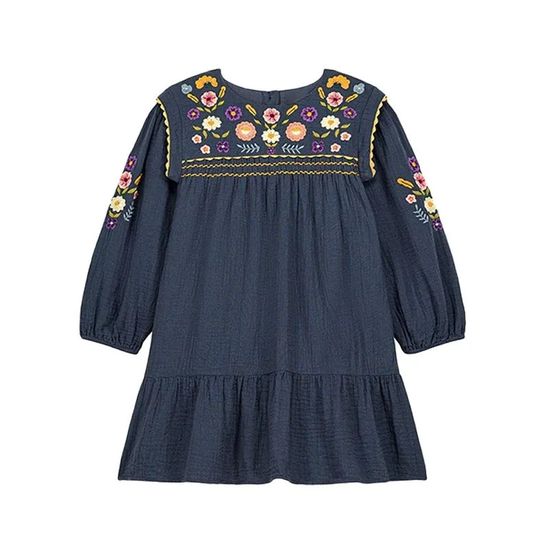 Kids Sweaters 2025 Winter Autumn LM Embroidery Girls Princess Dress Fashion Handmade Cardigan Knit Outwear Coat Clothing
