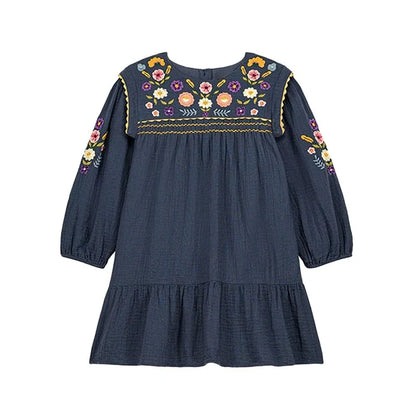 Kids Sweaters 2025 Winter Autumn LM Embroidery Girls Princess Dress Fashion Handmade Cardigan Knit Outwear Coat Clothing