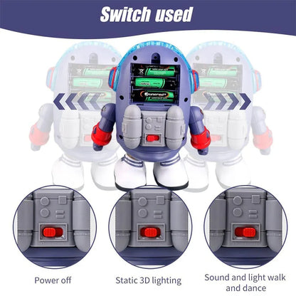 Baby Duck Toy Musical Interactive Toy Space Elements for Infants Babies Kids Gifts Electric with Lights and Sounds Dancing Robo
