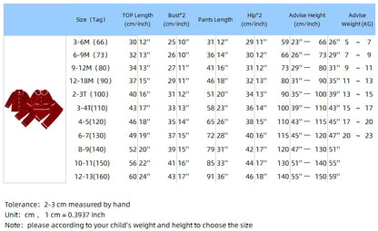 2025 Custom Christmas Pyjamas For Family Red Velvet Warm Kids Sets Boy Girl Clothes Xmas Set Children Costume Casual Homewear