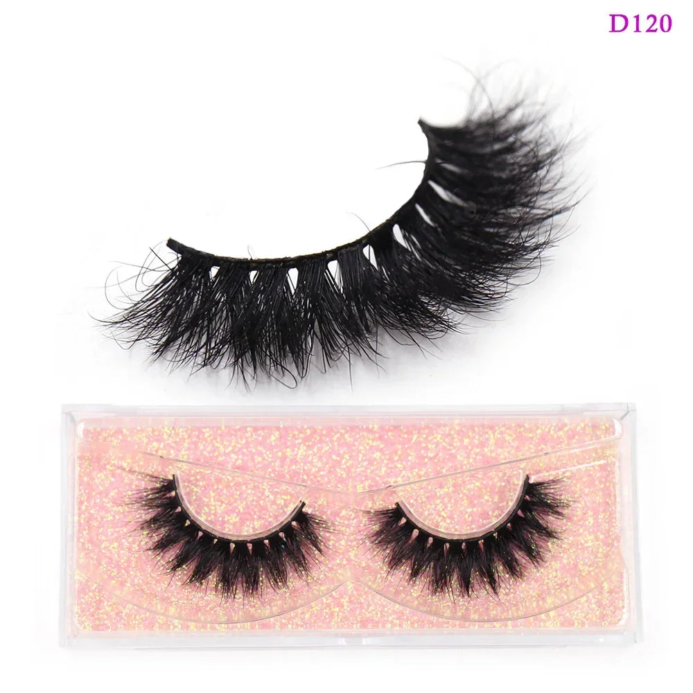LEHUAMAO Eyelashes 3D Mink Lashes Criss-cross Strands Cruelty Free High Volume Mink Lashes Soft Dramatic Eye lashes Makeup D101