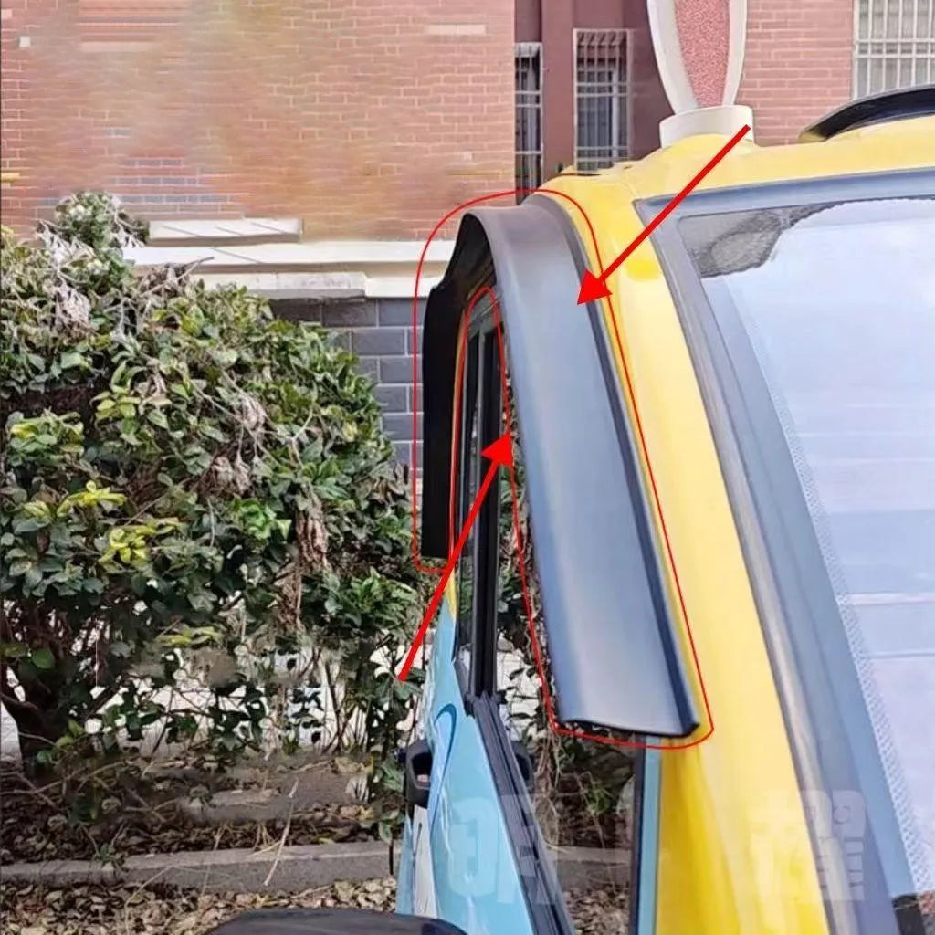 Universal Rainproof Strip For Car Door Side Window Seal Adhesive Rubber Weather Guard Trim For Car Sealing Sticker Accessories