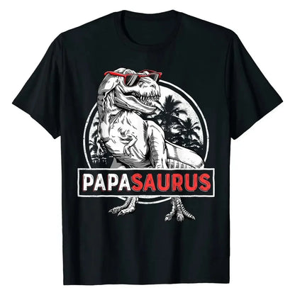 Papasaurus T Shirt T Rex Papa Saurus Dinosaur Women Dad Daddy Classic Boy Tops & Tees Crazy Faddish T Shirts Streetwear Fashion