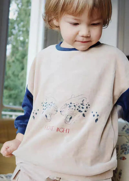 2025 KS Winter Christmas Kids Clothes Girls Velvet Dresses Printed Sweatshirts+Pants Sets Baby Boy Casual Pullover Trousers Suit