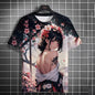 Japanese Anime Beauty 3D Print Sports Quick-dry Breathable Men T-shirt Elements Cute Outdoor Street Short-sleeve Clothing Summer