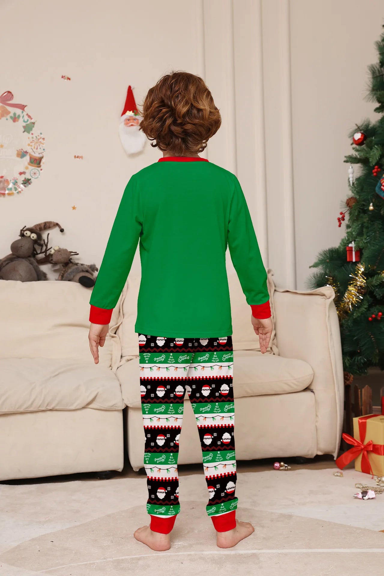 Christmas Family Matching Outfits Pajamas Clothing Sets 2024 Cartoon Print Mother Kid Baby Xmas Family Look Sleepwear Pyjamas