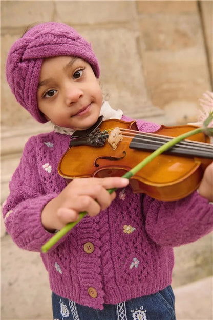 Kids Sweaters 2025 Winter Autumn LM Embroidery Girls Princess Dress Fashion Handmade Cardigan Knit Outwear Coat Clothing