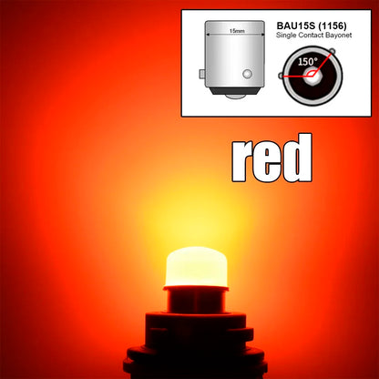 1/4Pcs P21/5W Led 1157 High Bright Car Light BAY15D 1156 P21W Ba15S Bulb SMD Auto Reverse Turn Signal Drop Shipping Supported