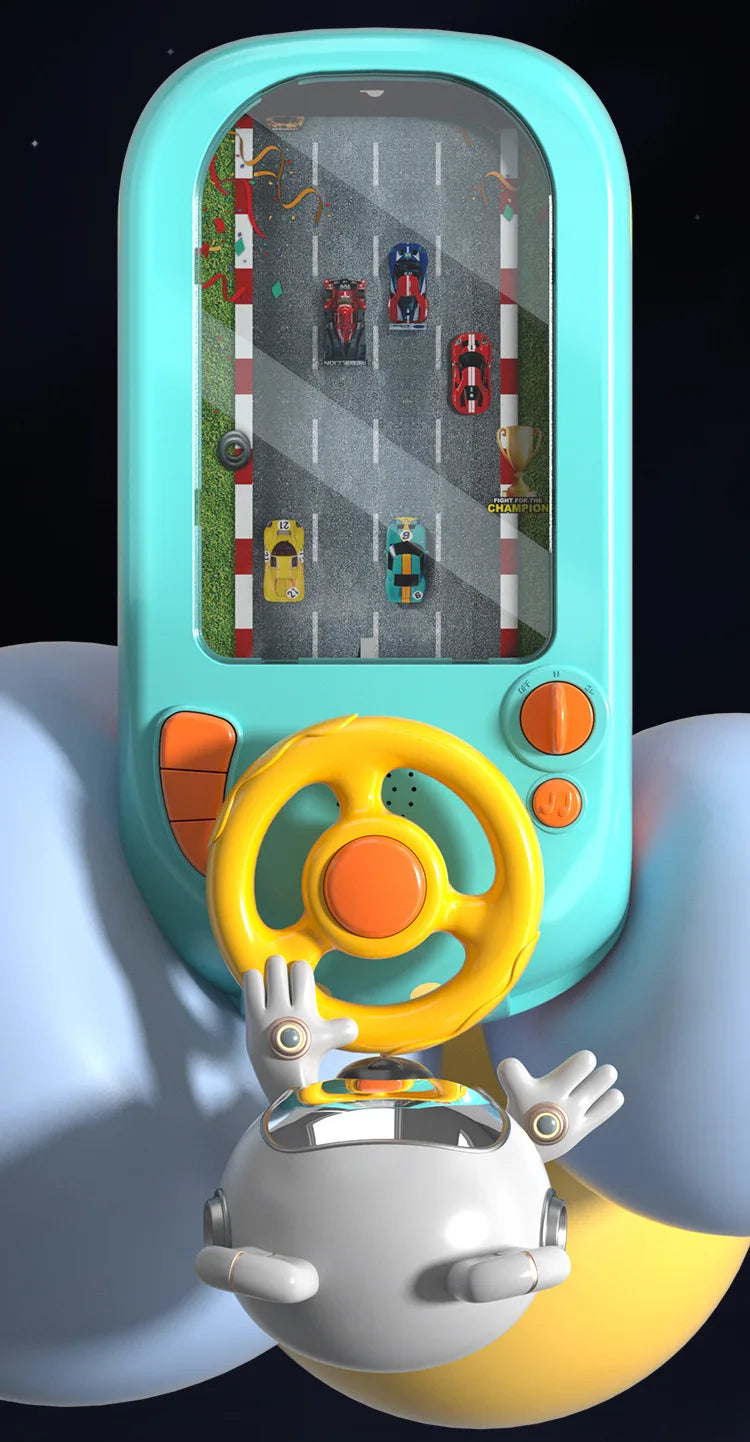 Racing Spaceship Adventure Simulation Steering Wheel Driving Car Games Educational the Race Car Toys Children Christmas Gifts