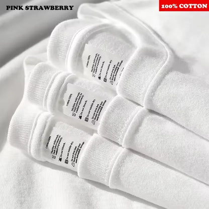 American Abstract Print T-shirt Women Autumn 2025 New 100% Cotton White Long sleeve T-shirt Loose Casual Y2k Top Female clothing