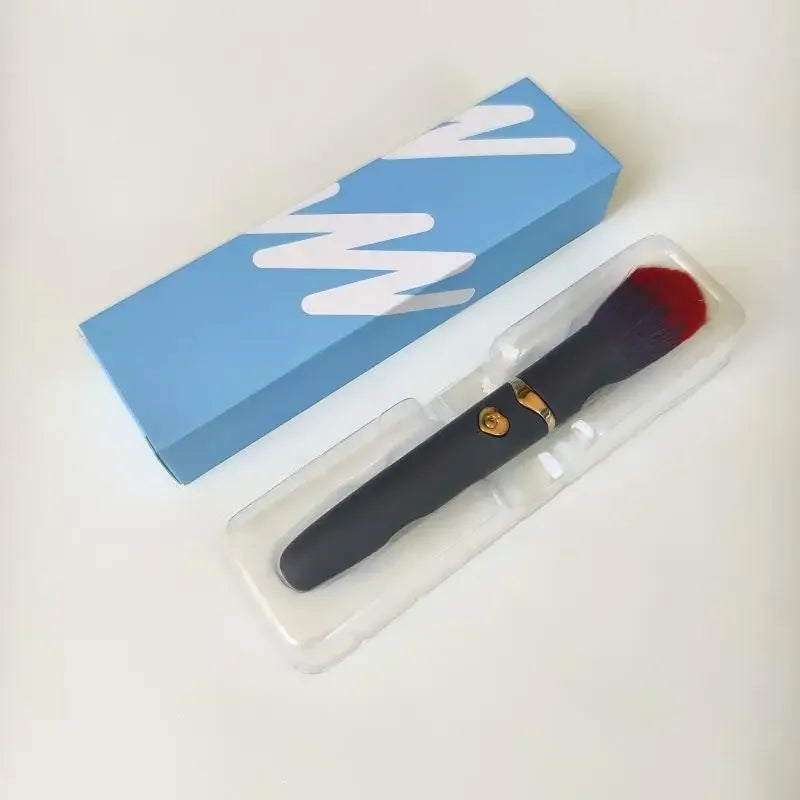 Electric Makeup Brush For Concealer Powder Or Blush, 10 Gears Vibration Rechargeable Foundation Brush For Blending, Contouring