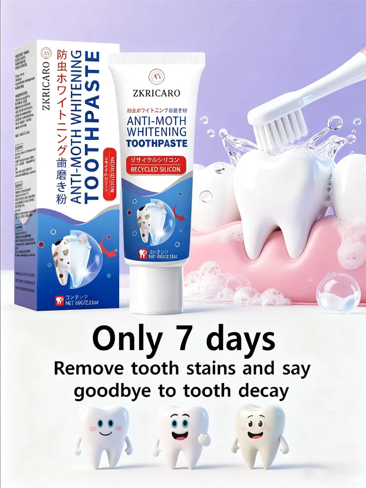 2025 New Formula 7-Day Whitening Essence Gel – Effectively removes coffee, tea, and tobacco stains, protects tooth enamel and p