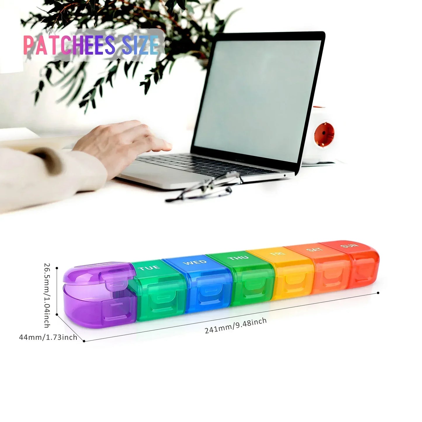 1pc Container Pill Organizer Weekly Capsule Pill Box 7 Days Weekly Separable Pillbox Tablet Holder Medicine Storage Case Drug