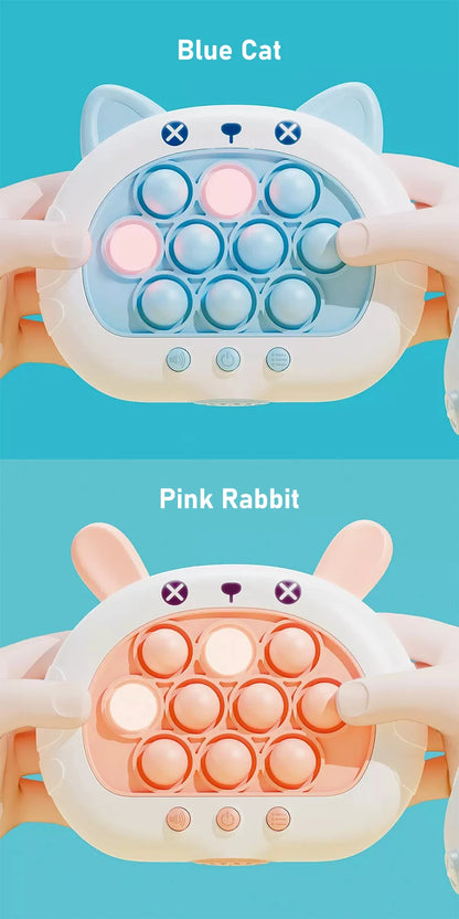 Quick Push Game Machine Silicone Press Toy Boys and Girls Children's Party Toy Electronic Sound Toy Fingertip Ground Mouse Toy