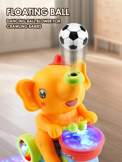 1pc funny elephant toy car,Electronic Suspended blowing ball pet toys with sound light for boys girls Christmas gift