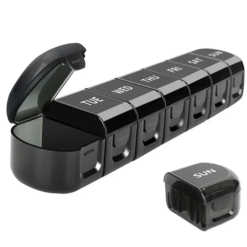 1pc Container Pill Organizer Weekly Capsule Pill Box 7 Days Weekly Separable Pillbox Tablet Holder Medicine Storage Case Drug