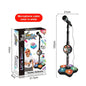Kids Microphone with Stand Karaoke Song Vertical Mic Music Instrument Toys Brain-Training Educational Toy Birthday Gift Girl Boy
