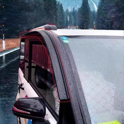 Universal Rainproof Strip For Car Door Side Window Seal Adhesive Rubber Weather Guard Trim For Car Sealing Sticker Accessories