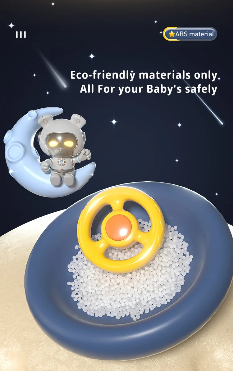 Racing Spaceship Adventure Simulation Steering Wheel Driving Car Games Educational the Race Car Toys Children Christmas Gifts