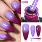 MEET ACROSS 75 Colors Thermal Nail Gel Polish 3 Colors Changing Nail Art Supplies for Manicure DIY Design Long Lasting UV/LED