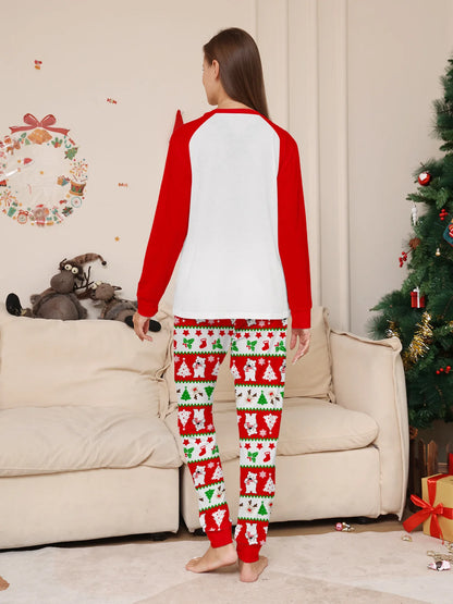 Christmas Family Matching Outfits Pajamas Clothing Sets 2024 Cartoon Print Mother Kid Baby Xmas Family Look Sleepwear Pyjamas