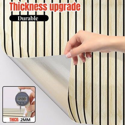 3/5M Thickened Foam Grille Peel and Stick Wallpaper Wall Stickers Wood Grain Wall Papers Home Decor Walls Background Renovation