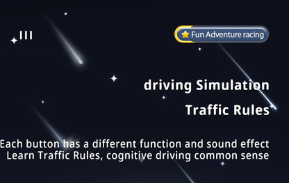 Racing Spaceship Adventure Simulation Steering Wheel Driving Car Games Educational the Race Car Toys Children Christmas Gifts