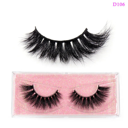 LEHUAMAO Eyelashes 3D Mink Lashes Criss-cross Strands Cruelty Free High Volume Mink Lashes Soft Dramatic Eye lashes Makeup D101