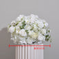 Customized hydrangea Rose Aritificial Flower Ball Road Leading White Silk Flower Ball Wedding Decoration Table Centrepiece decor